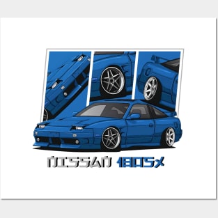 Nissan 180SX JDM Car Posters and Art